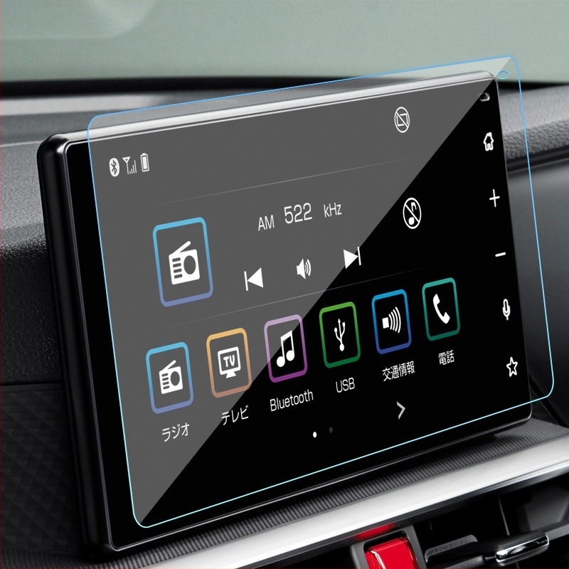Стъклен протектор за екран на централната конзола за Toyota Yaris Ativ, Raize и Veloz навигационен дисплей — устойчив на надраскване и износване, антипръстови отпечатъци