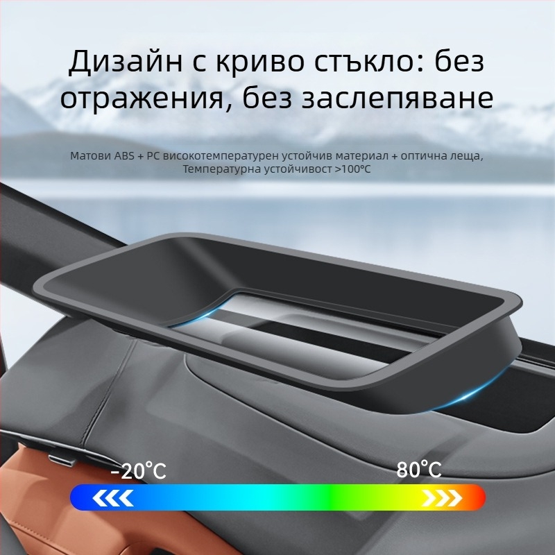 HUD защитна обложка за таблото на автомобила – Kang shen; модел 24-25 S07 PC; произход Гуандун; тип: интериорни стикери