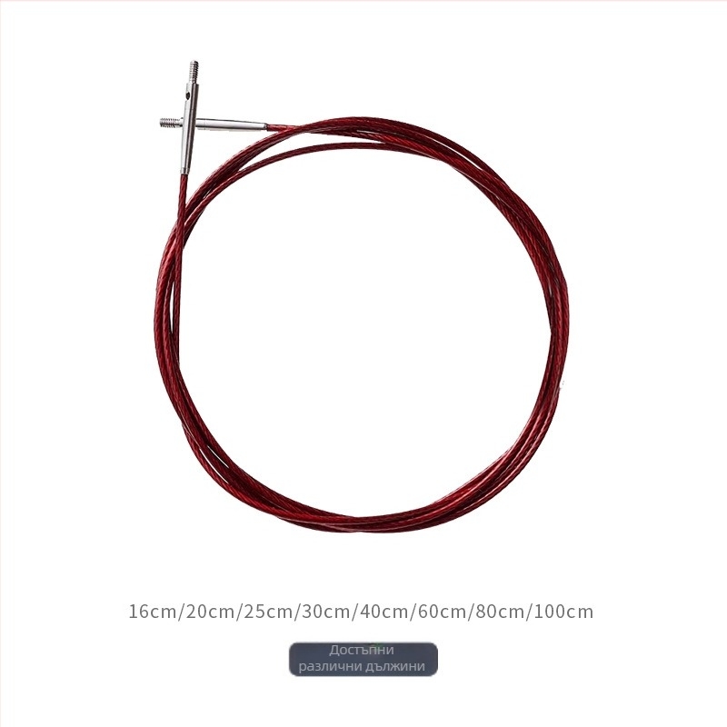 Разглобяем аксесоар за кръгови игли за плетене, комплект с въже, прост стил, тегло 0,14 кг