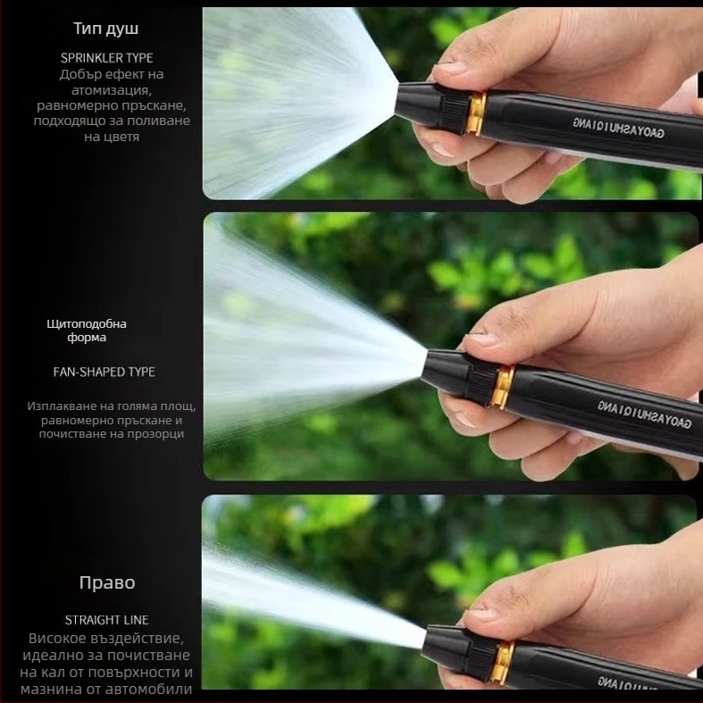 Алуминиева дюза за водоструйка за миене на кола, високо налягане, ръкохватка с пръстов захват, дюза за поливане на цветя и зеленчуци, 27 g