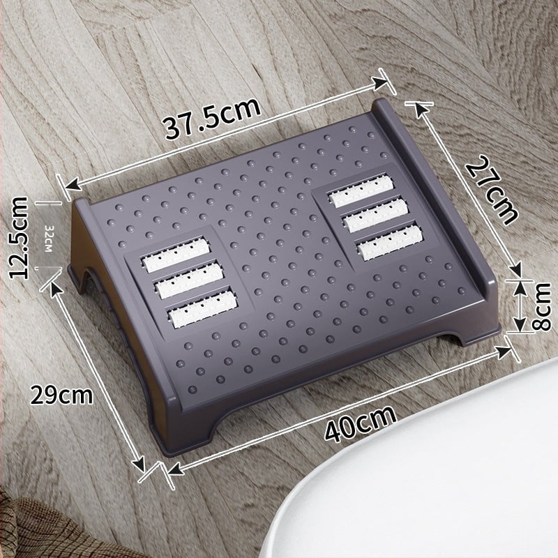 Офисна опора за крак – пластмасова, модерен минималистичен стил, масажна функция, за възрастни