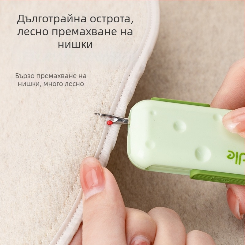 Три в едно устройство за нанизване на игли за дома, магнитна кутия за игли и помощник за нанизване — леко тегло 38,5 g