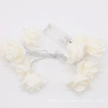 LED светлина под формата на роза, с батерия, за вътрешен и външен двор, IP65, персонализирана