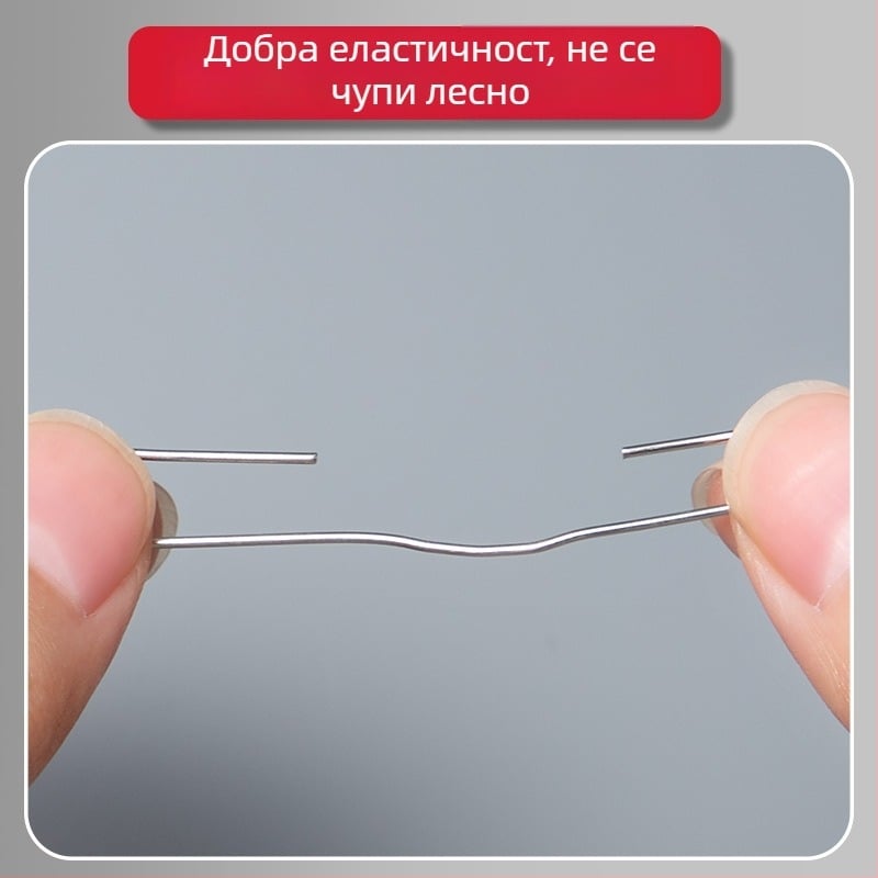 Барел клип за хартия – неръждаема стомана, U-образен клип за документи за офис (Марка: Learn happily, Модел: Barrel)