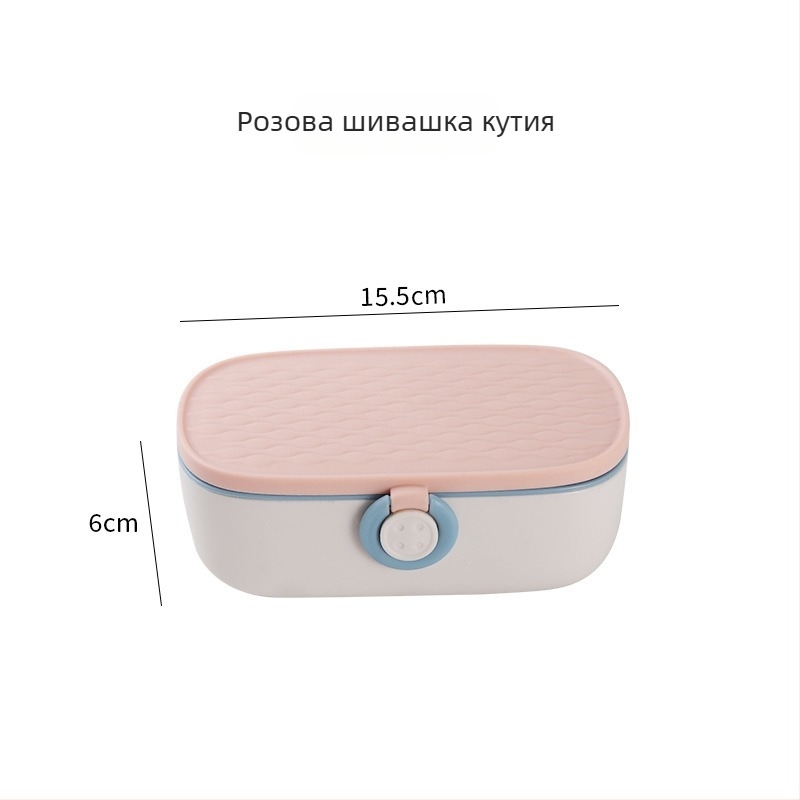 Шевна кутия за съхранение — многофункционален преносим комплект за шиене, 105-частен набор, тегло 0,22 кг, частна марка, с възможност за персонализиране