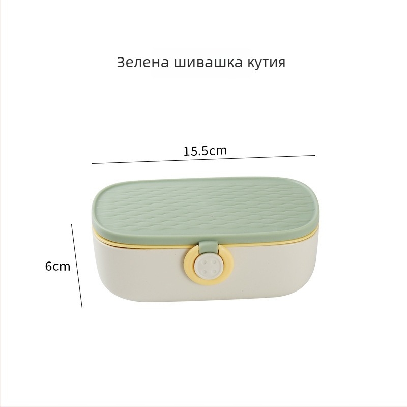 Шевна кутия за съхранение — многофункционален преносим комплект за шиене, 105-частен набор, тегло 0,22 кг, частна марка, с възможност за персонализиране