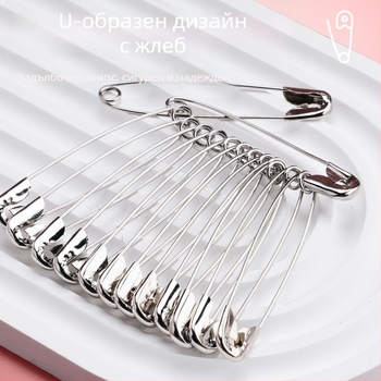 Комплект офисни клипсове и щипки за дрехи, серия 1050, метал, модел Other, опаковка Other