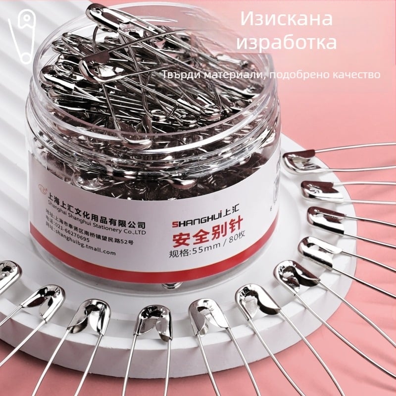 Комплект офисни клипсове и щипки за дрехи, серия 1050, метал, модел Other, опаковка Other