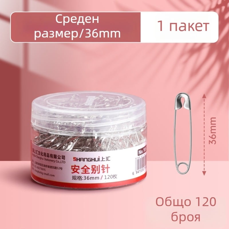 Комплект офисни клипсове и щипки за дрехи, серия 1050, метал, модел Other, опаковка Other