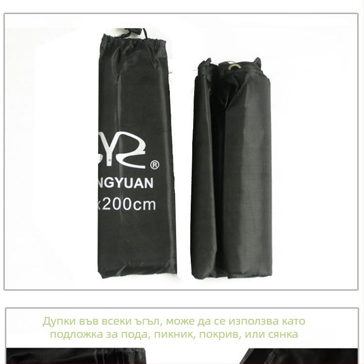 Кампинг подложка от Oxford тъкан — износоустойчива, водоустойчива, тегло 350 г, за 1–2 души