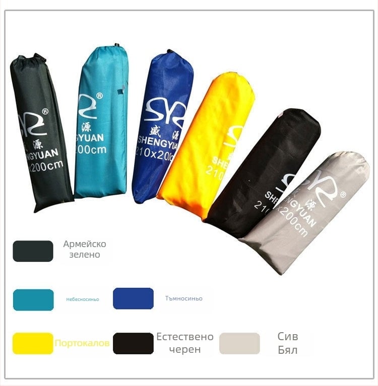 Кампинг подложка от Oxford тъкан — износоустойчива, водоустойчива, тегло 350 г, за 1–2 души