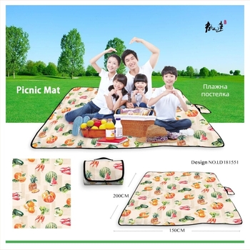 Пикникова подложка с дигитален термотрансферен печат, водоустойчив PVC слой, Oxford плат, 100% полиестер, по поръчка според чертежи и проби