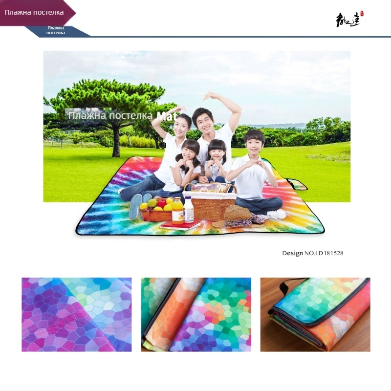 Пикникова подложка с дигитален термотрансферен печат, водоустойчив PVC слой, Oxford плат, 100% полиестер, по поръчка според чертежи и проби