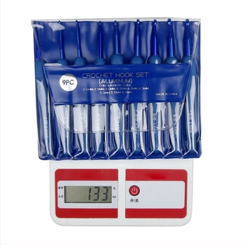 Куки за плетене комплект с TPR мека дръжка, силиконови куки, японски стил, лукс, 500 комплекта, 35 г