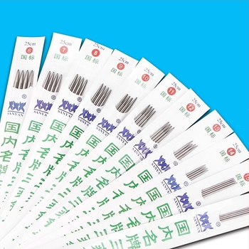 Игли за плетене от неръждаема стомана – прави игли, прост стил, кутия с 1000 чифта, произход Китай, обработка по поръчка налична