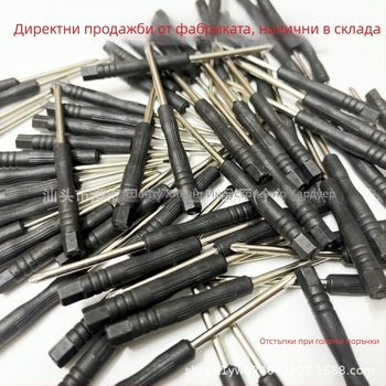 Прецизна микро отвертка с кръстовидна глава, 45# стомана, немагнитна, дръжка ПП, тегло 3.0 g