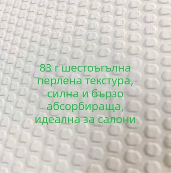 Еднократни кърпи за педикюр за козметичен салон – бамбукови влакна, 95% памук, водопоглъщане 0–5 s, печатана тъкан