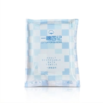 Пътуваща еднократна кърпа за баня за хотели и къщи за гости, дебела и абсорбираща, 99% памук, 1% бамбук, опаковка 180 броя, попиване 0-5 сек