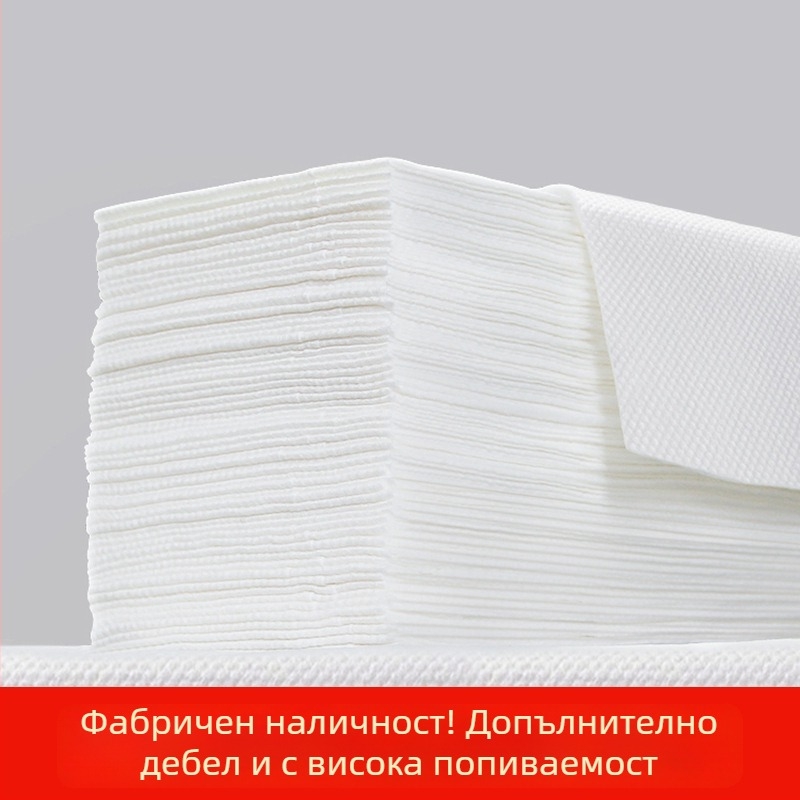 Еднократна кърпа за фризьорски и козметични салони – за избърсване на коса и лице, педикюр; Travel spinning, бамбуково влакно, обикновена тъкан