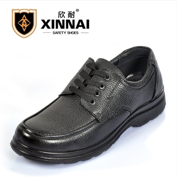 XINNAI обувки за безопасност, кожа от говеждо, изолирани, нисък връх, PU подметка, за офис, хотел, кухня и електро строителство