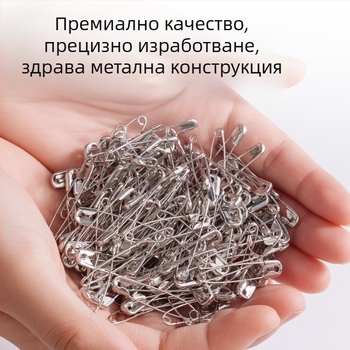 Извит щифт за брошка, стомана, стар стил закопчалка, модел ts400, кутия за опаковка
