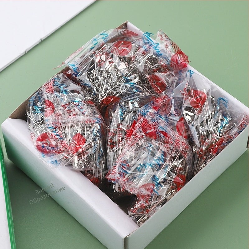 Метален щифт за дрехи, старомоден извит щифт за закопчаване