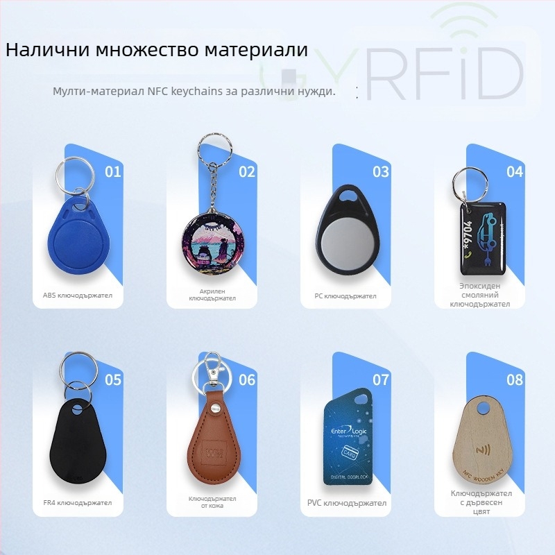 Умна карта за достъп RFID/NFC, модел KES05, безконтактна, 1K памет, 1 000 000 цикъла запис/изтриване, работна температура -30°C до +80°C