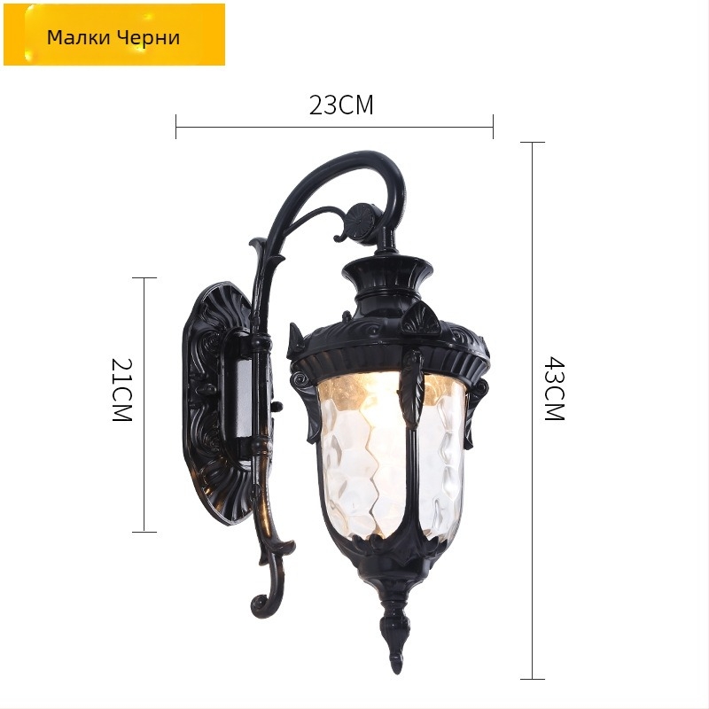 Външно стенно осветление за дворове и градини, модел 8806, 220V, 16 LED, IP68, алуминиев корпус литой