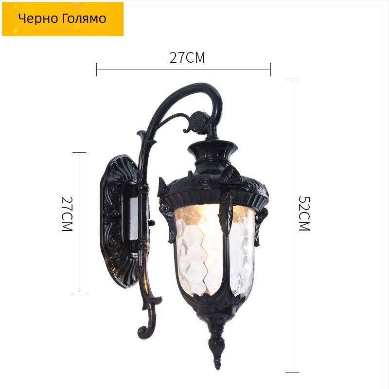 Външно стенно осветление за дворове и градини, модел 8806, 220V, 16 LED, IP68, алуминиев корпус литой