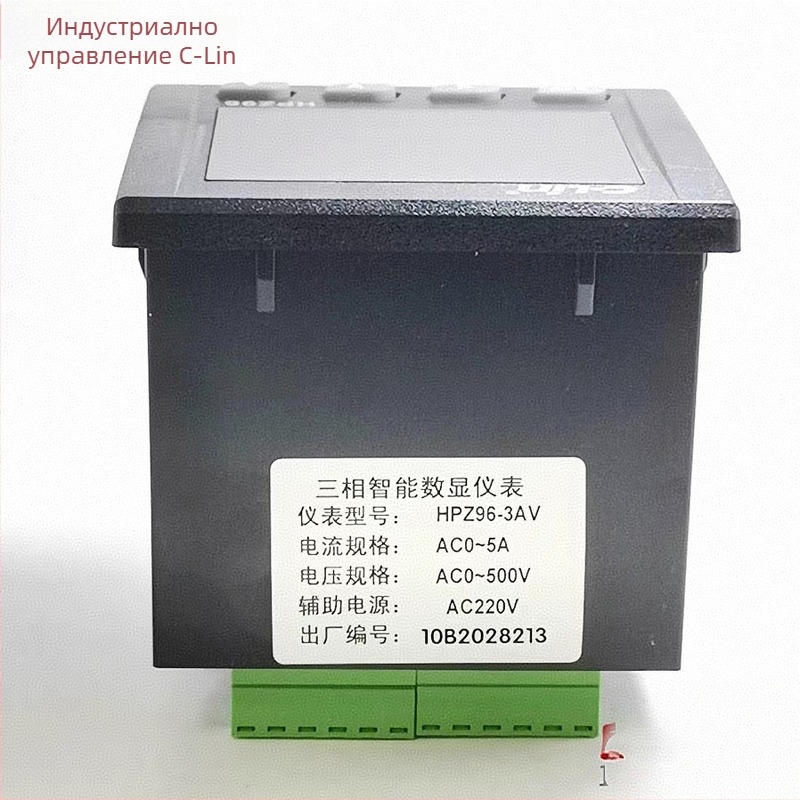 HPZ96-3AV Смарт трифазен измервател на електрически параметри, показва ток и напрежение A/B/C