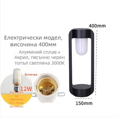 Ландшафтни LED градински стълбни светлини (JP-115, 12W, алуминий, IP55, 6-12 ч)