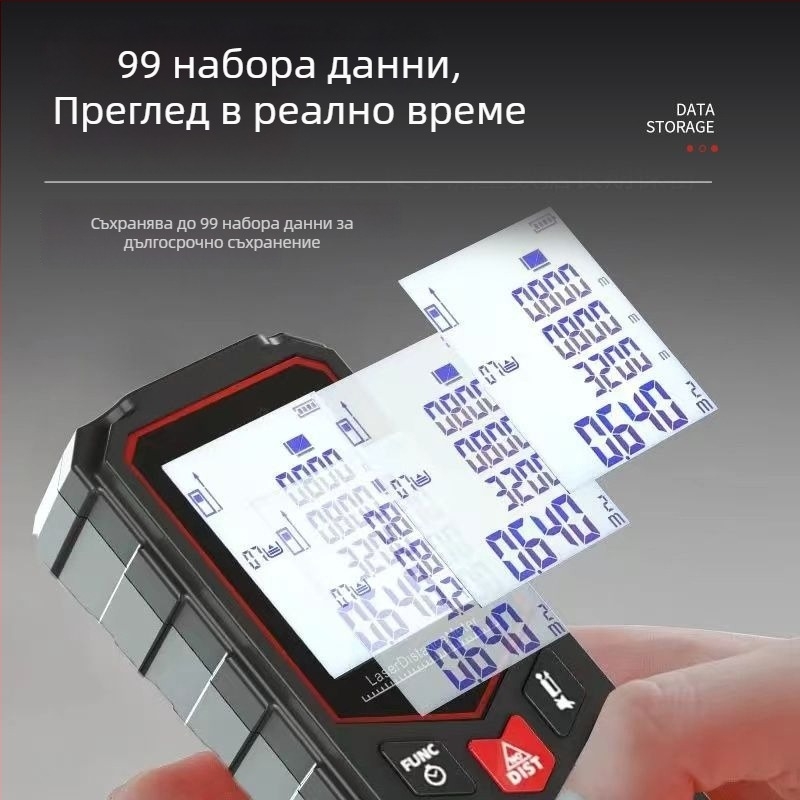 Инфрачервен ръчен лазерен измервател на разстояние – високопрецизен мултифункционален електронен инструмент за измерване на помещения