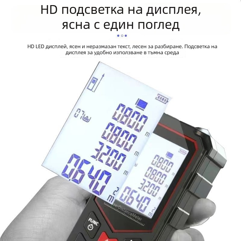 Инфрачервен ръчен лазерен измервател на разстояние – високопрецизен мултифункционален електронен инструмент за измерване на помещения
