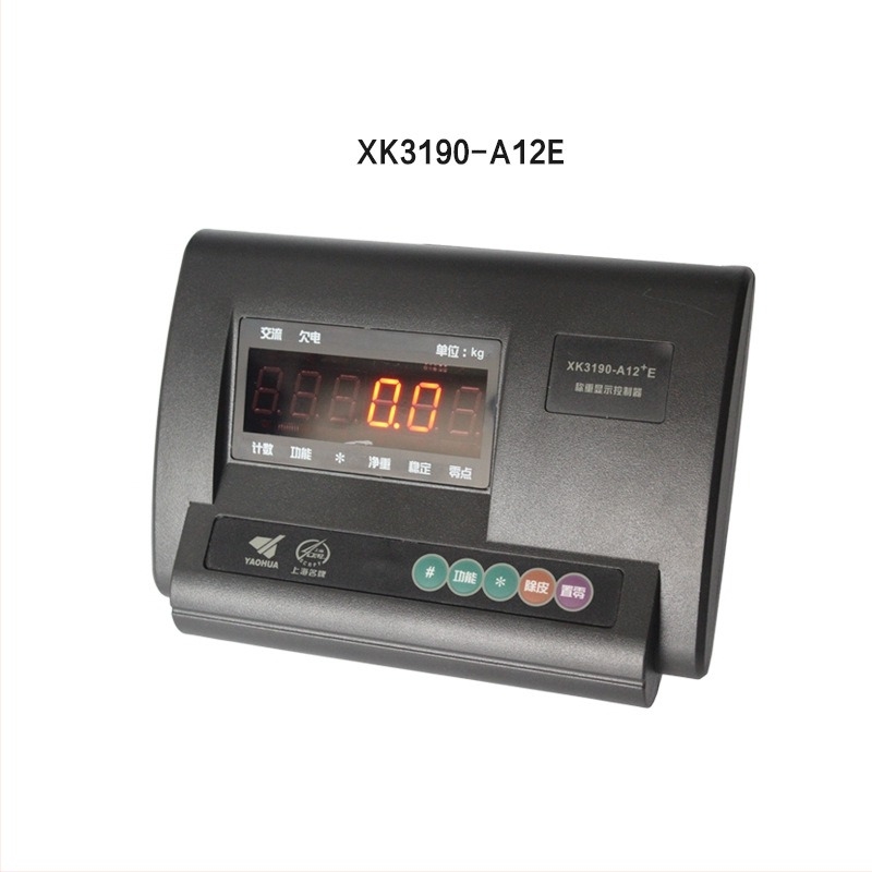 Дисплей за везна на товароподемна платформа, модел xk3190-A12+E; AC/DC двойно захранване; 6-LED дисплей; многофункционален; капацитет 100T