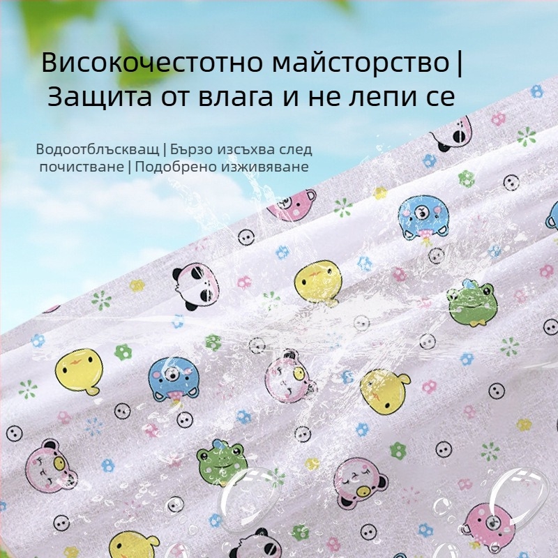 Пикник постелка за открито — еднократна, влагозащитна и водоустойчива, преносима сгъваема подложка за къмпинг; 90% нетъкан текстил + 10% PE, PVC водонепроницаем слой