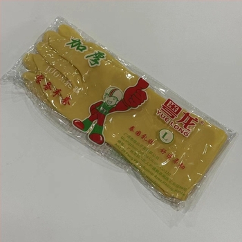 Yuelong латекс ръкавици за домакинство и кухня – противохлъзгащи, водоустойчиви, 10 двойки