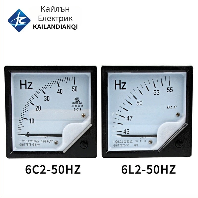 Честотомер, модел 6L2, марка CHKL (0-50 Hz, DC 10V вход, 4-20 mA изход)