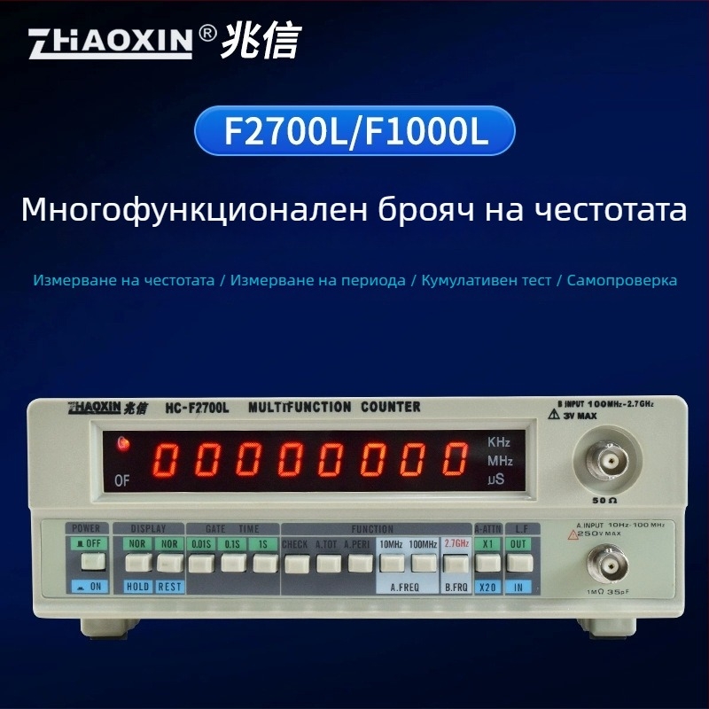 Megapixin HC-F1000L/HC-F2700L честотен брояч, 8-битова резолюция