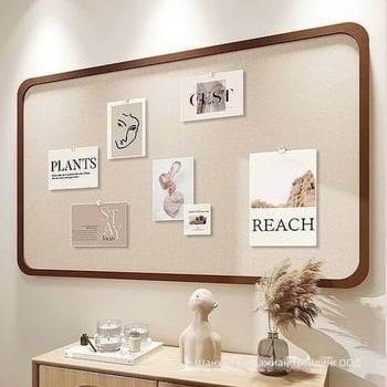 Стенно дисплей панел – модерен минималистичен фон със фоторамка за детска градина – различни спецификации