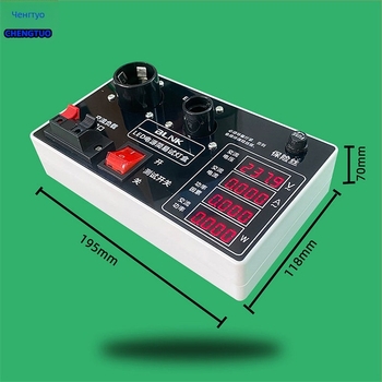 LED тестер за ток, напрежение и мощност за осветление – лек и прост, дисплейна стойка за тестова кутия, съвместим с E27/E14