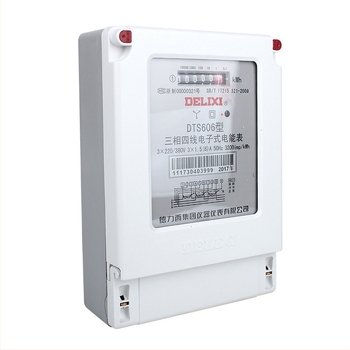 Delixi DTS606 трифазен четирипроводен електромер със трансформатор, 20A–100A