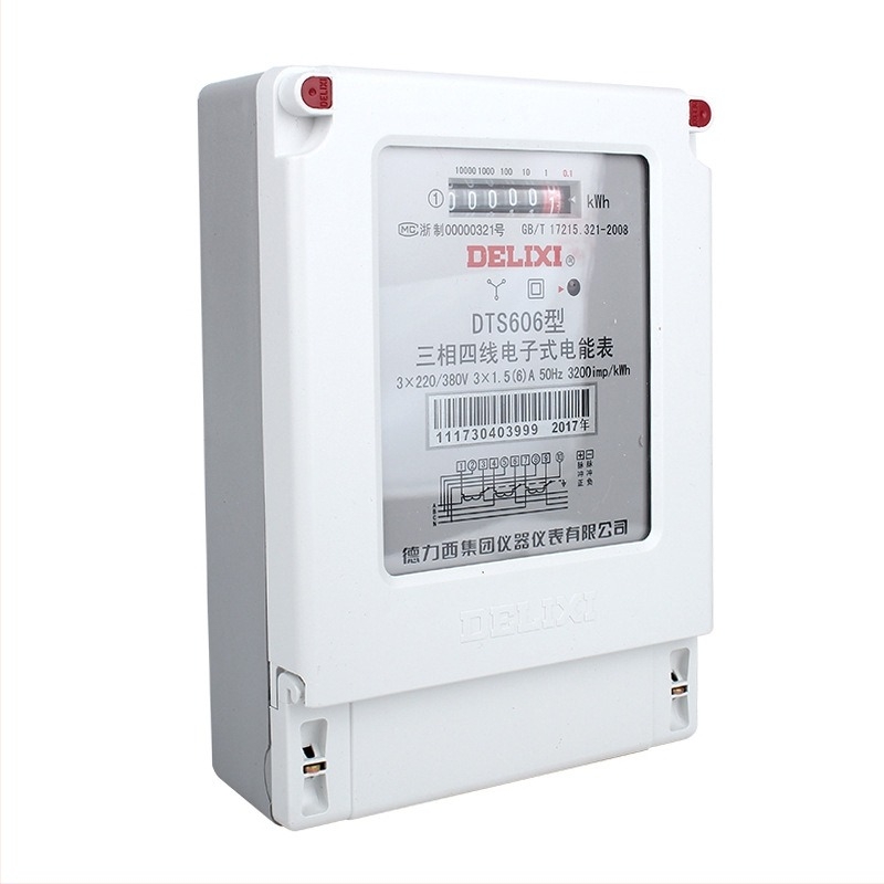 Delixi DTS606 трифазен четирипроводен електромер със трансформатор, 20A–100A