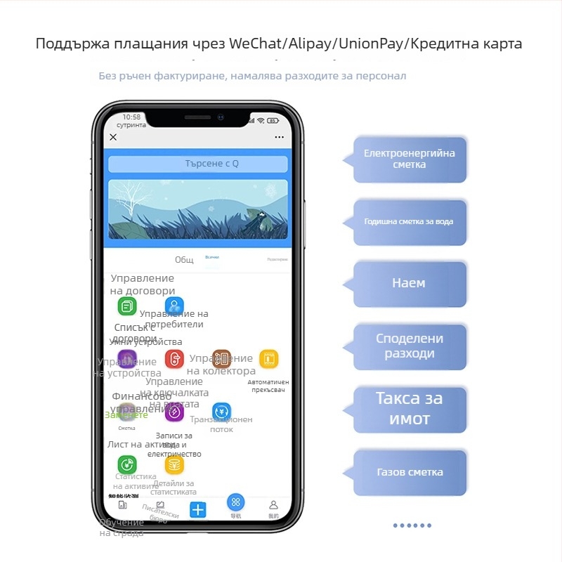 Смарт енергиен измервател за кампусно общежитие, DDSU2517, дистанционно предплащане, единична фаза, монтиране на релса, WiFi