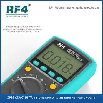 RF4 RF-17N цифров интелигентен тестер на напрежение и мултиметър за ремонт на мобилни телефони