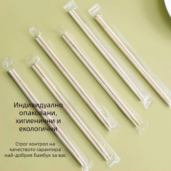 Еднократно използваеми бамбукови клечки за хранене, индивидуално опаковани за възрастни, нов китайски стил