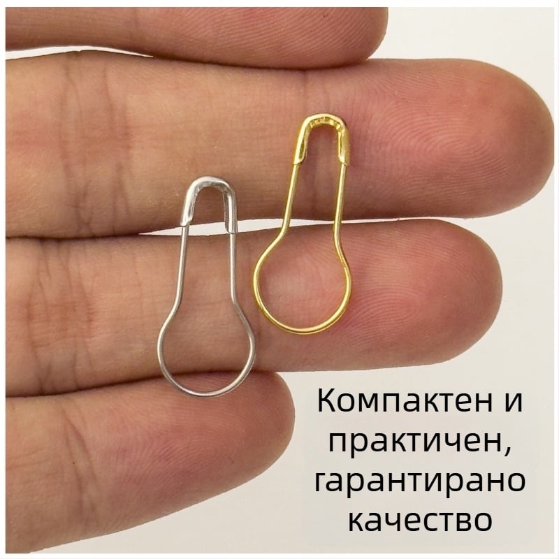 Tiger марка неръждаема стомана грушевиден щифт за безопасност, серия 01, опаковка 1000 броя