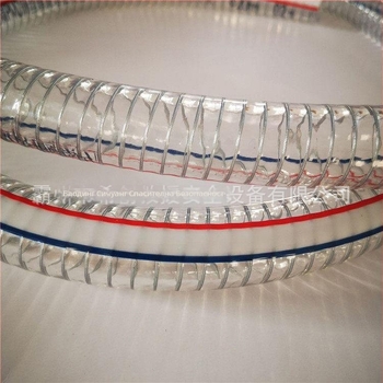 Xichuang спешен спасителен маркуч, удебелен PVC високонапорен тръбопровод, прозрачен, армирован със стоманено въже, вакуумно/негативно налягане съвместим