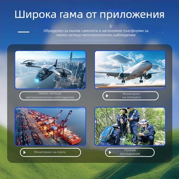 Ултразвукова микро метеорологична станция за дронове — измерва скорост и посока на вятъра, температура, влажност и валежи; работно напрежение 9–30V; тегло 1 кг; модел ZC-