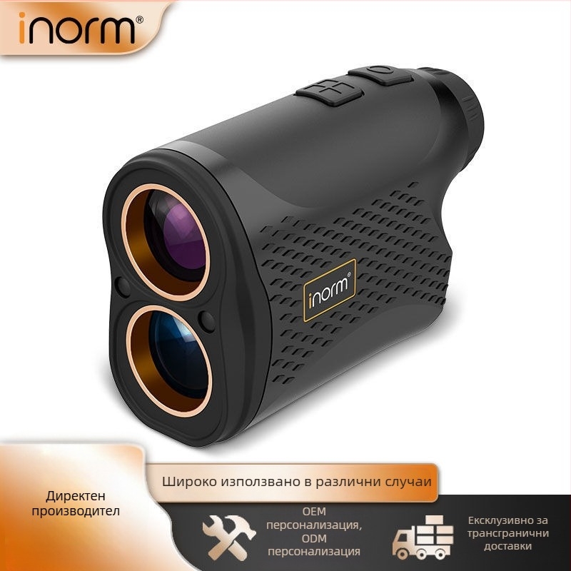 За външна употреба ръчен лазерен далекомер с мини телескоп, висока прецизност, HD измерване на разстоянието и височината, презареждащ се.