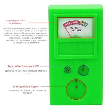 Record Work инструмент за тестване на часовникови батерии — измервателен прибор за батерии, тест за бутонни батерии, инструмент за ремонт на часовници